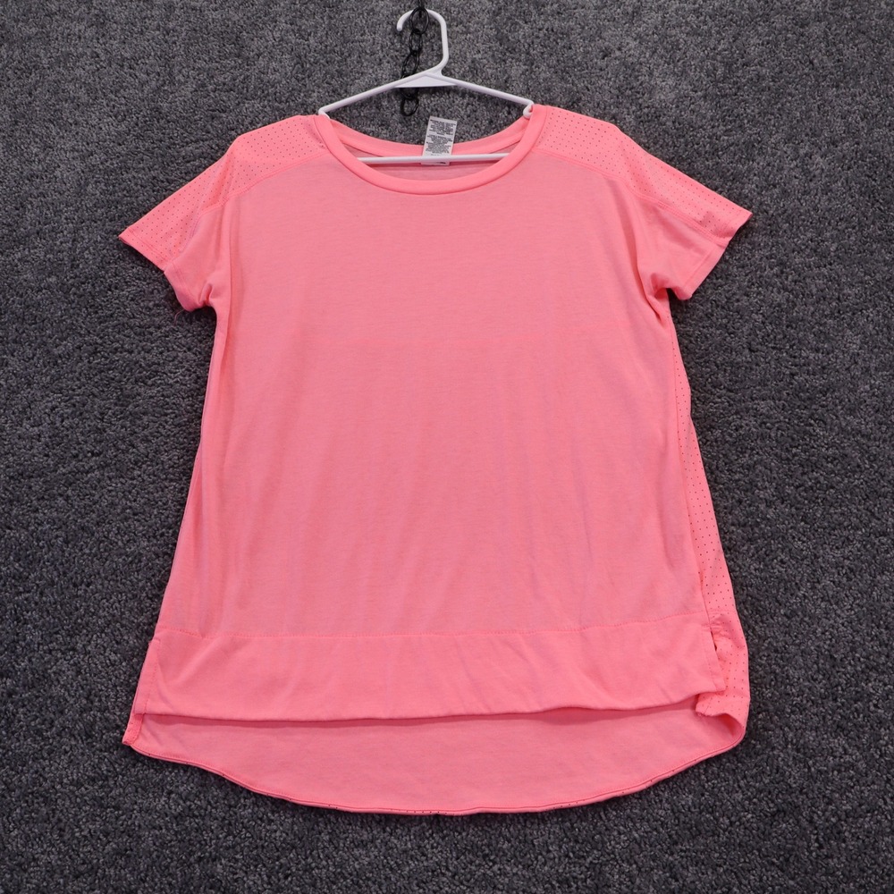 Avia T Shirt Womens Medium Pink Mesh Back Athletic Activewear